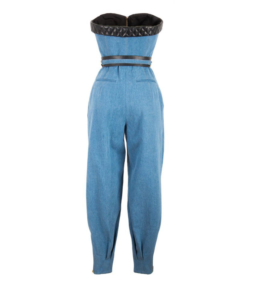 WOMEN’S DENIM CORSET LOOSE FIT JUMPSUIT - Image 5