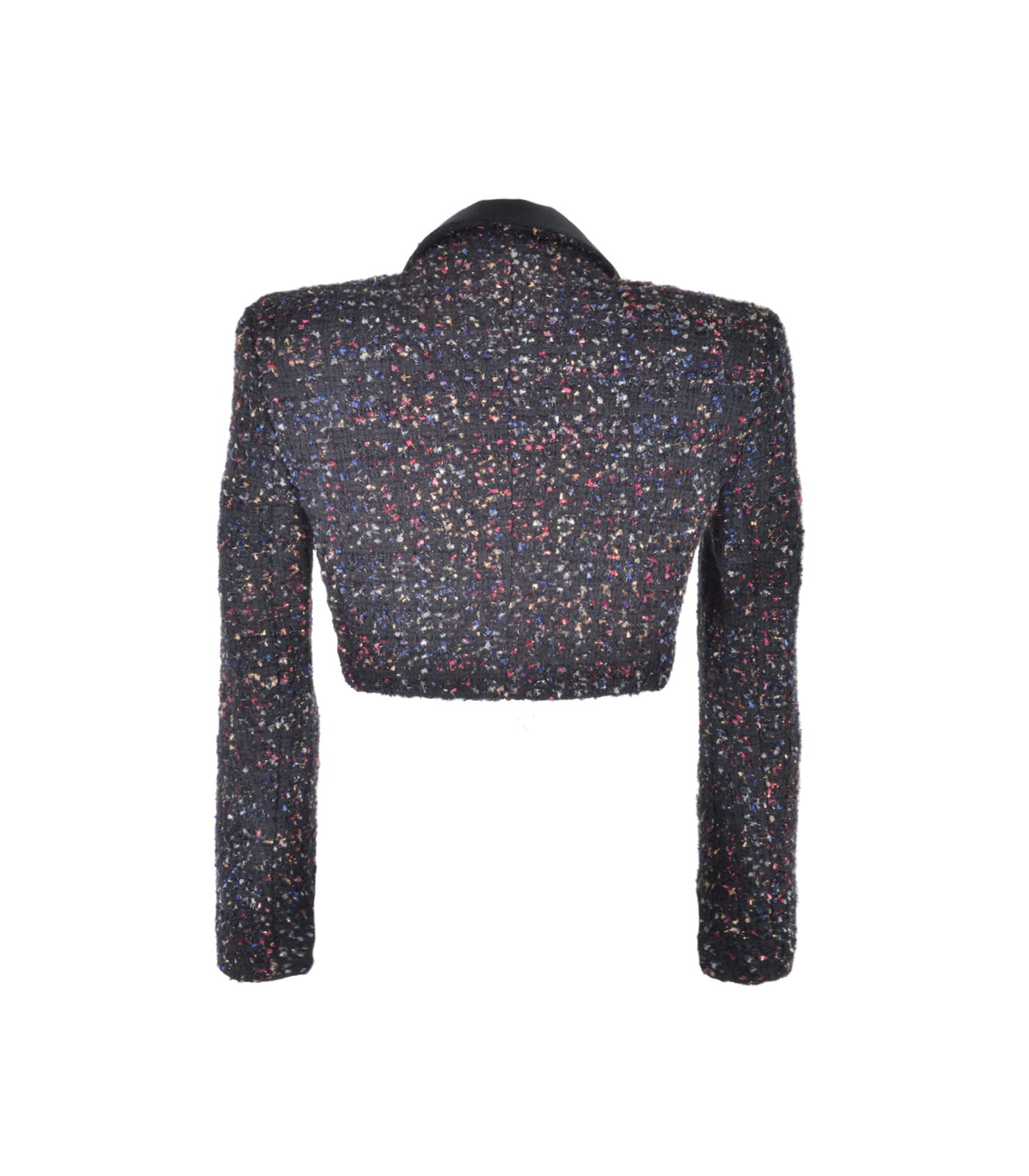 BOUCLÉ TWEED DOUBLE-BREASTED SHORT BLAZER — Jackets & Blazers, Ready to ...