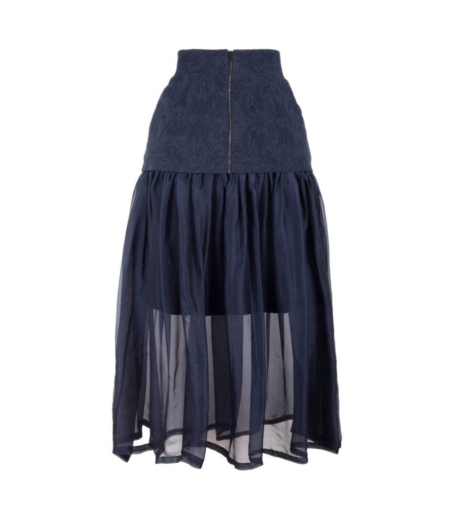 Double waistband long 4 panel skirt main image 1