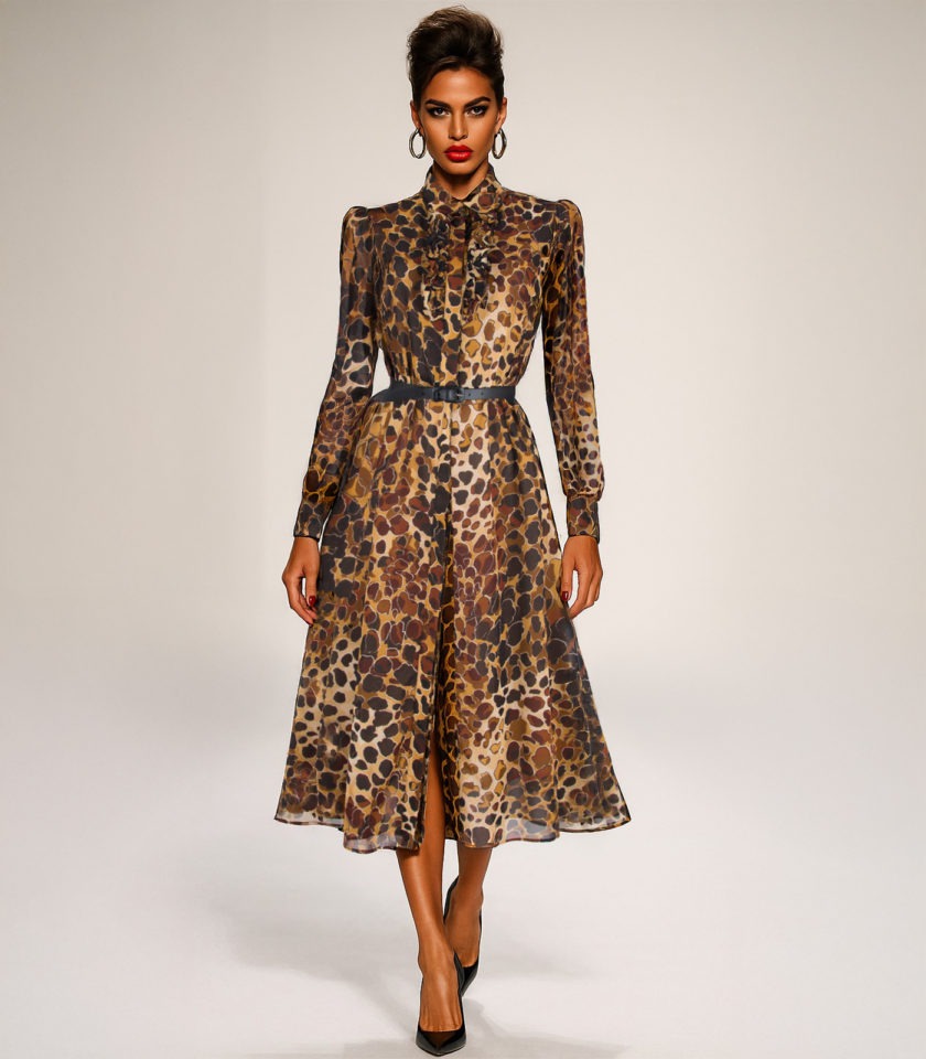 SILK MIDI DRESS - Image 2