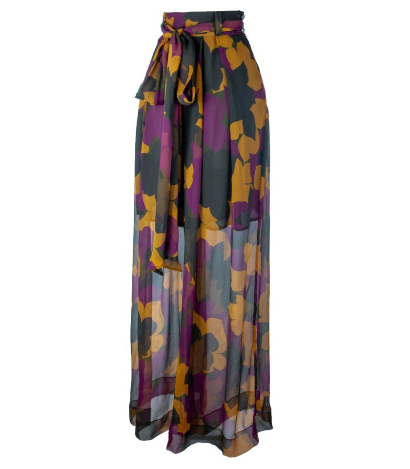 SHEER SILK WIDE-LEG PANTS - Image 4