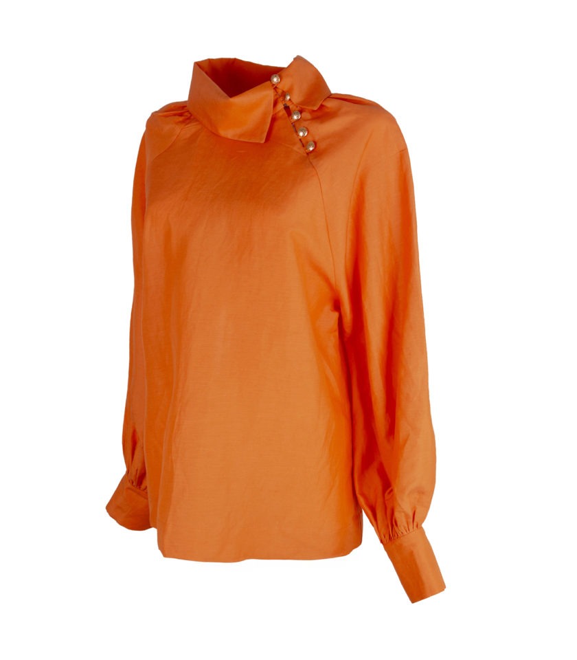 SUNSET LINEN-SILK BLOUSE - Image 3