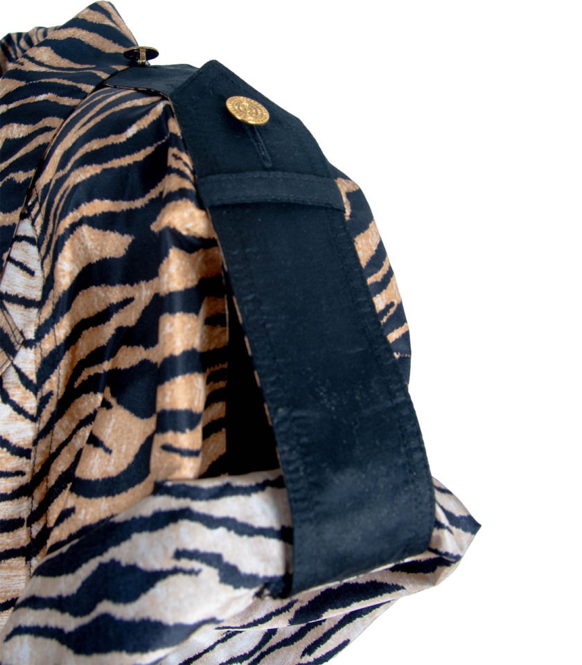 WILD LUXE TIGER SILK PLAYSUIT JUMPSUIT - Image 6