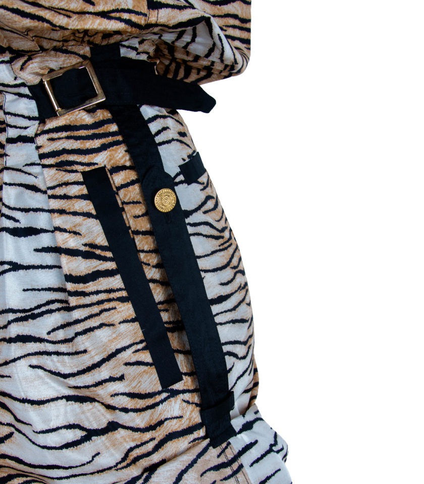 WILD LUXE TIGER SILK PLAYSUIT JUMPSUIT - Image 7