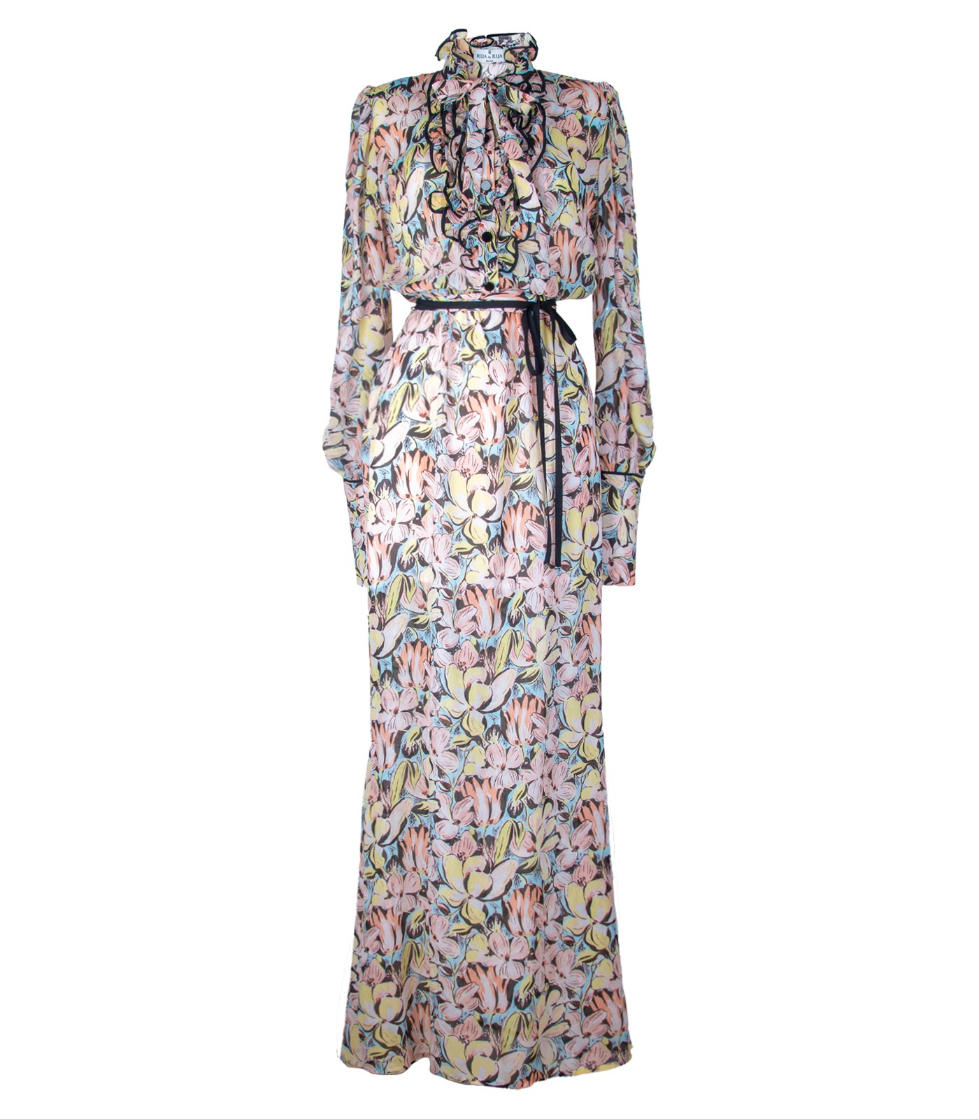Long Floral Cocktail Dress