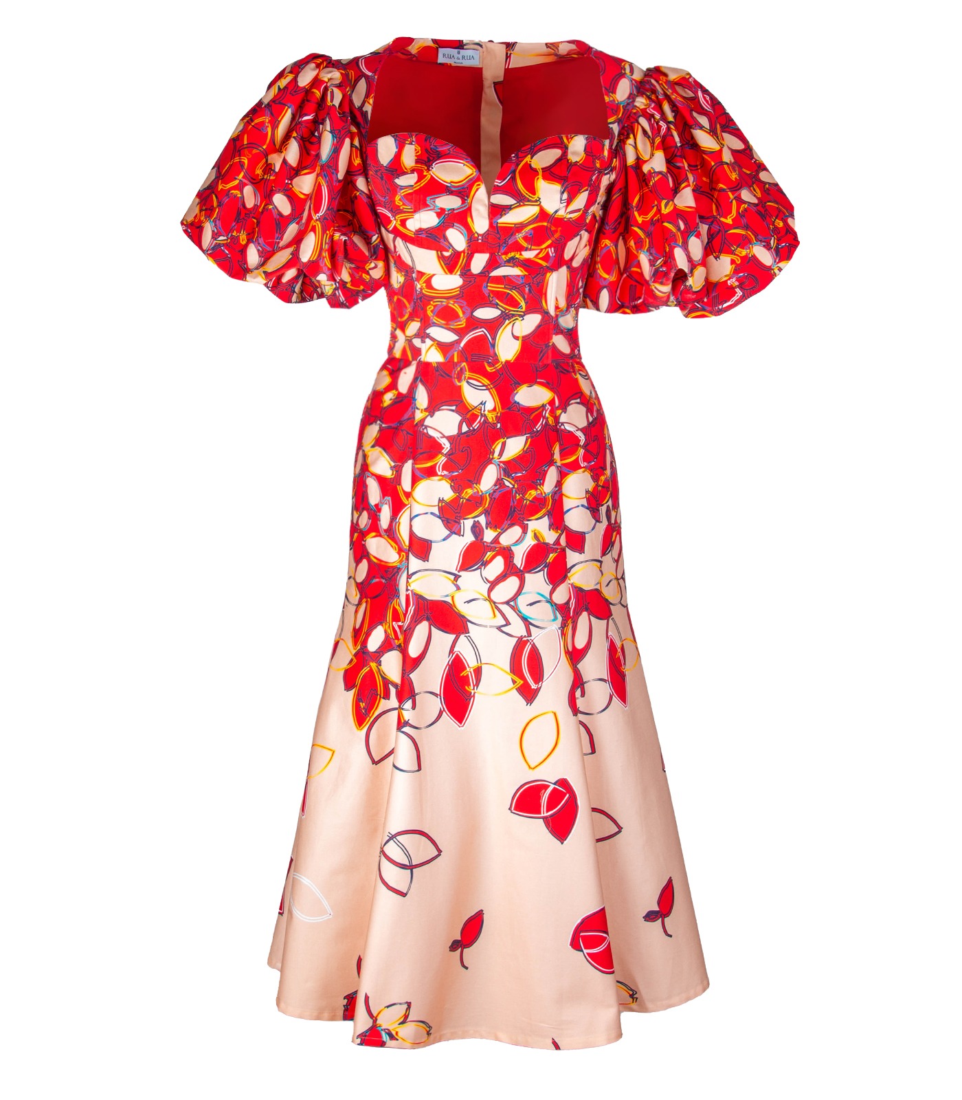 Bustier Cocktail Midi Dress