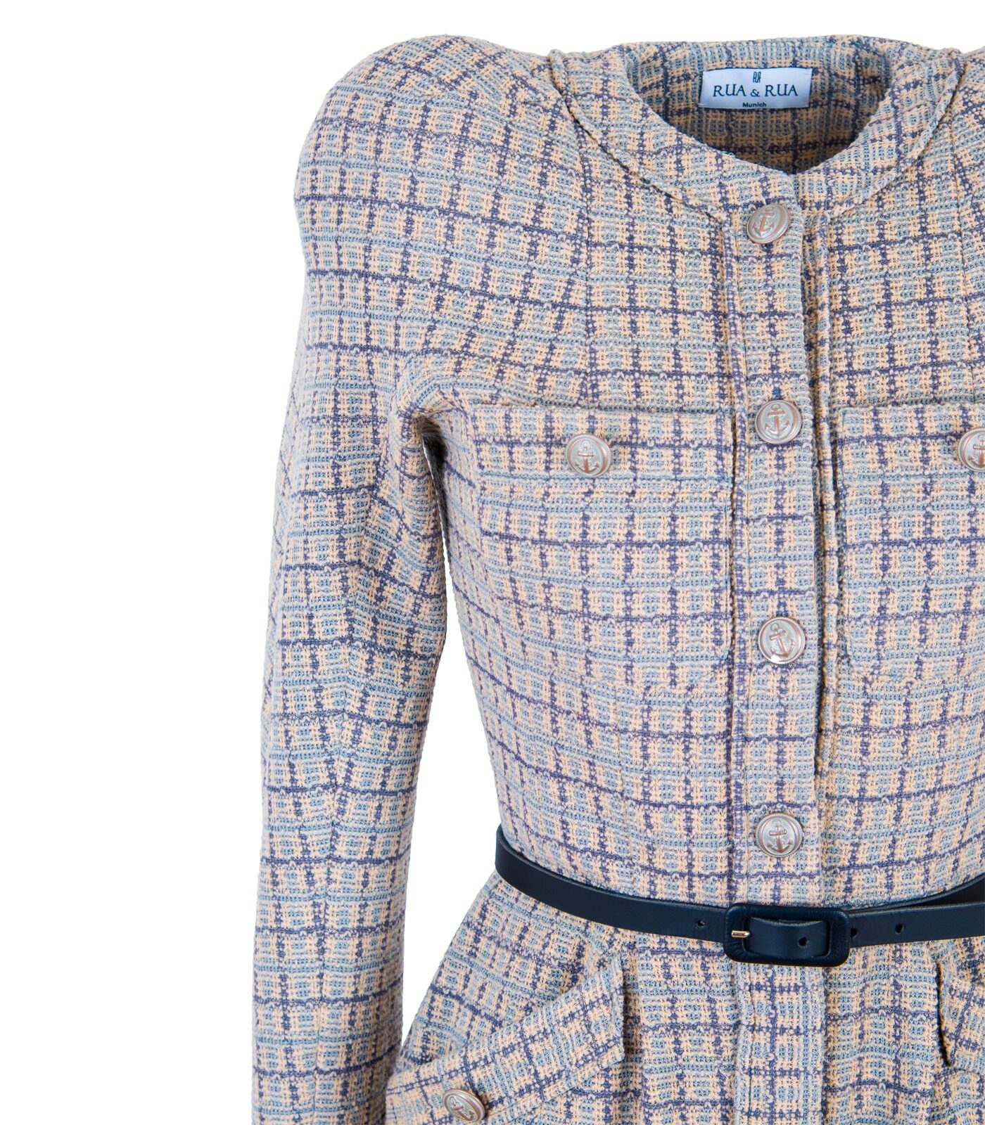 Bouclé Tweed Playsuit Jumpsuit - Image 3