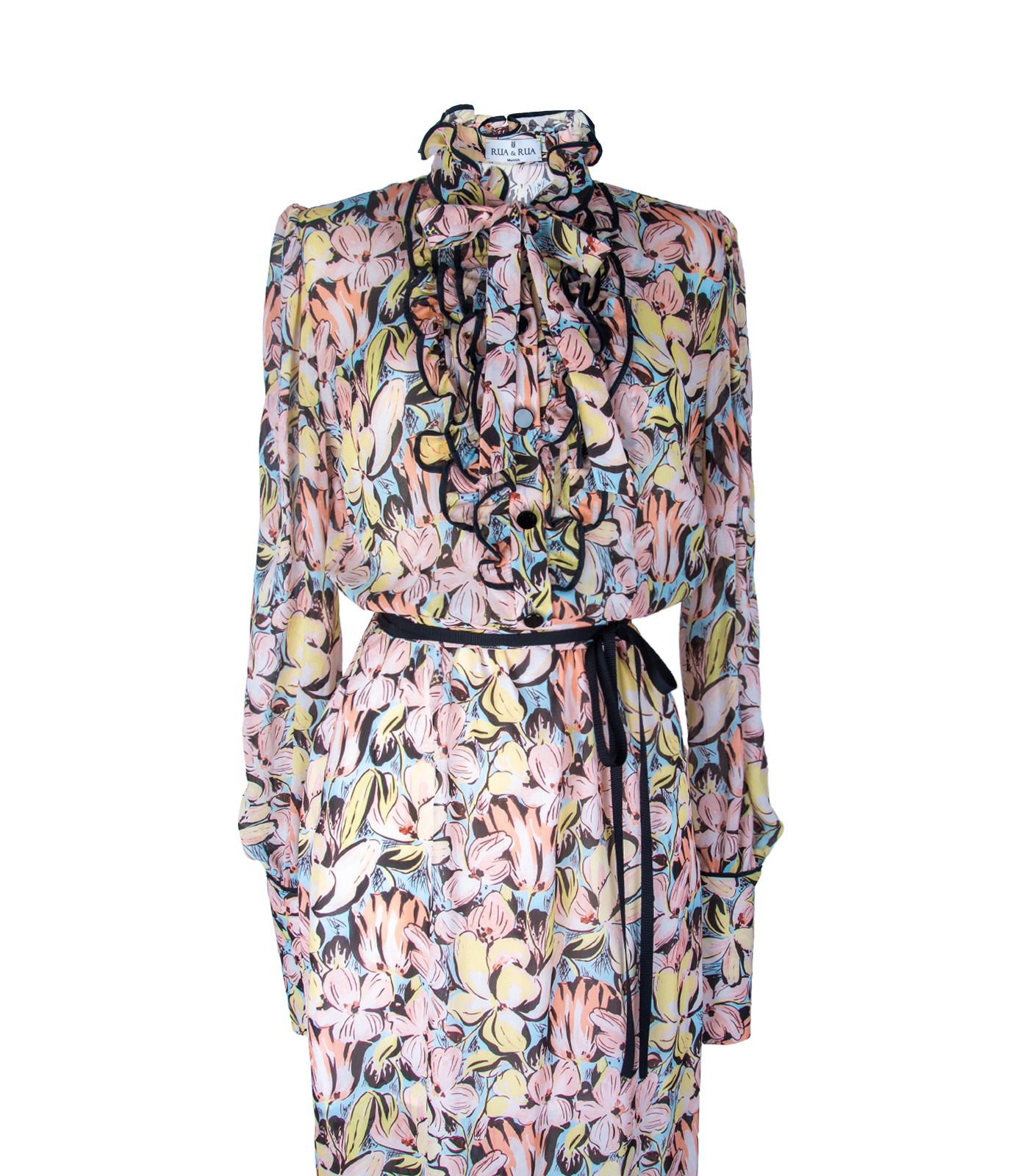 Long Floral Cocktail Dress - Image 4
