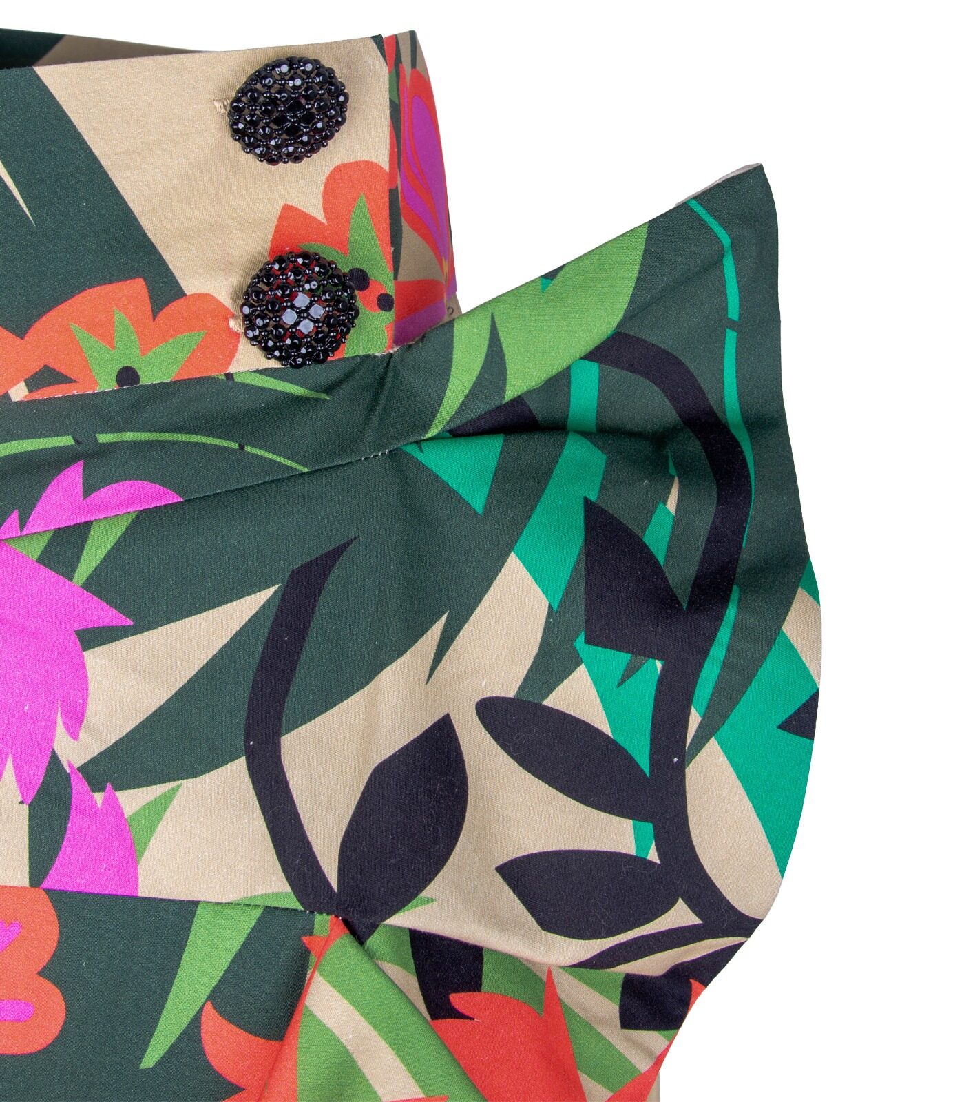 High-Waisted Floral Asymmetrical Pencil Skirt - Image 3