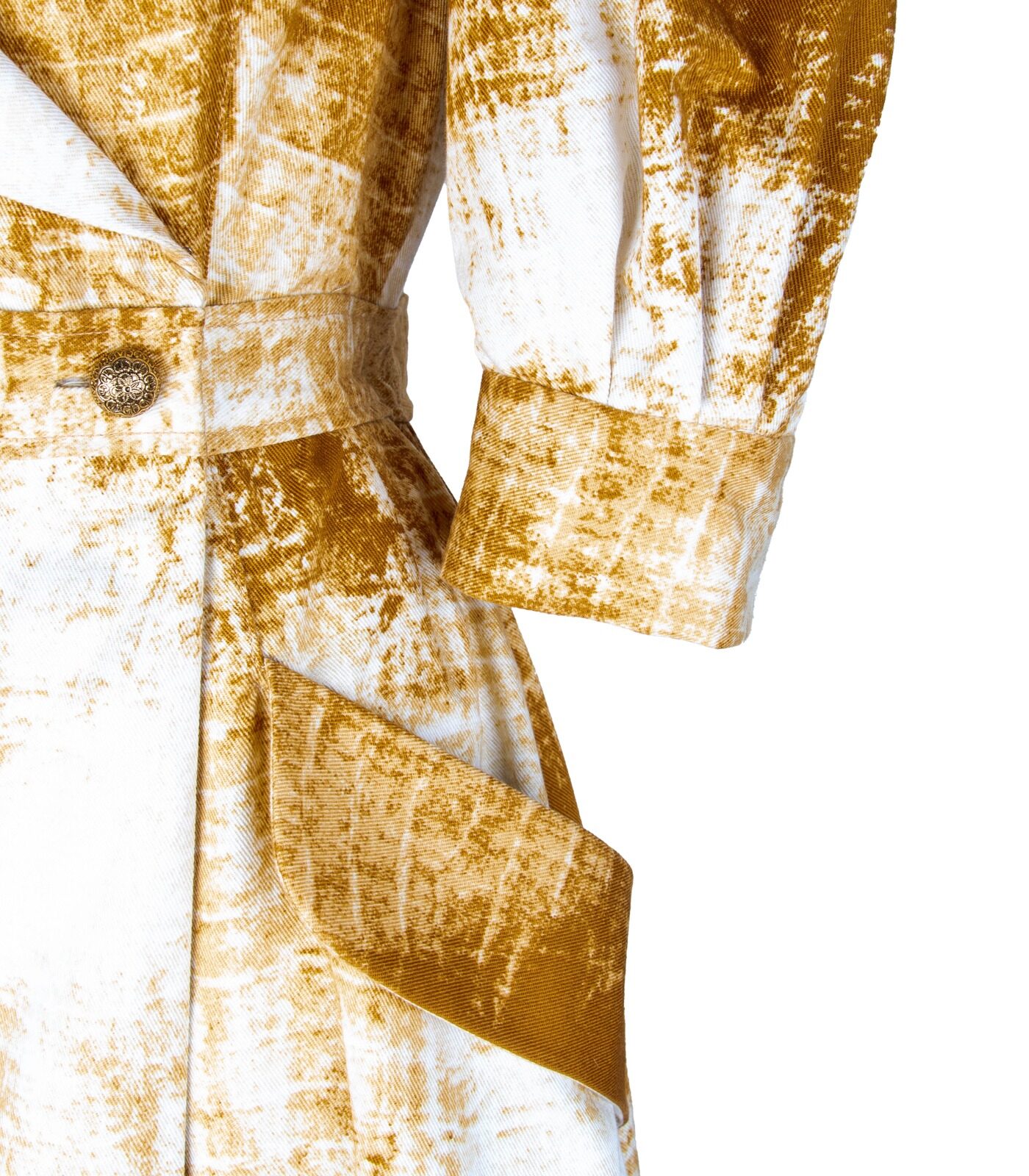 Gabardine Cotton Wrap Dress - Image 4