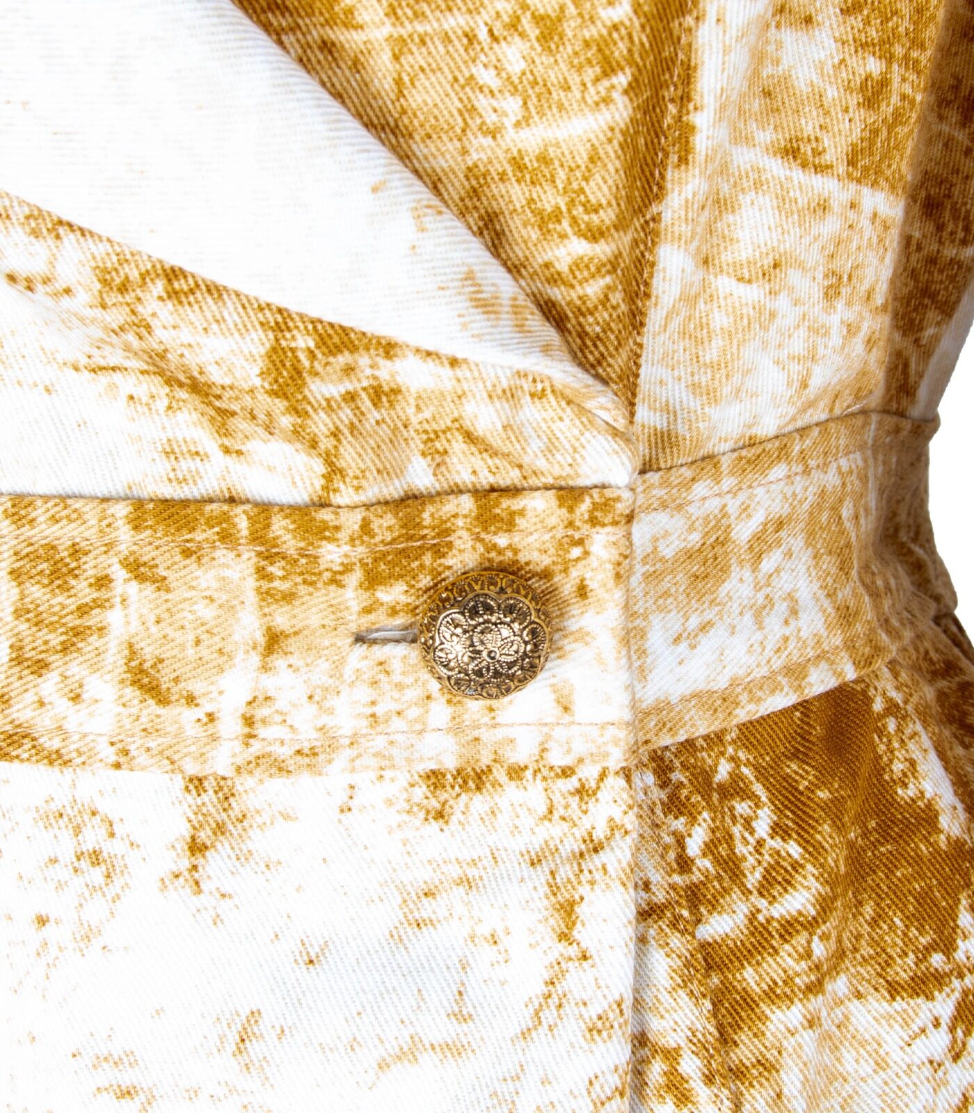 Gabardine Cotton Wrap Dress - Image 6