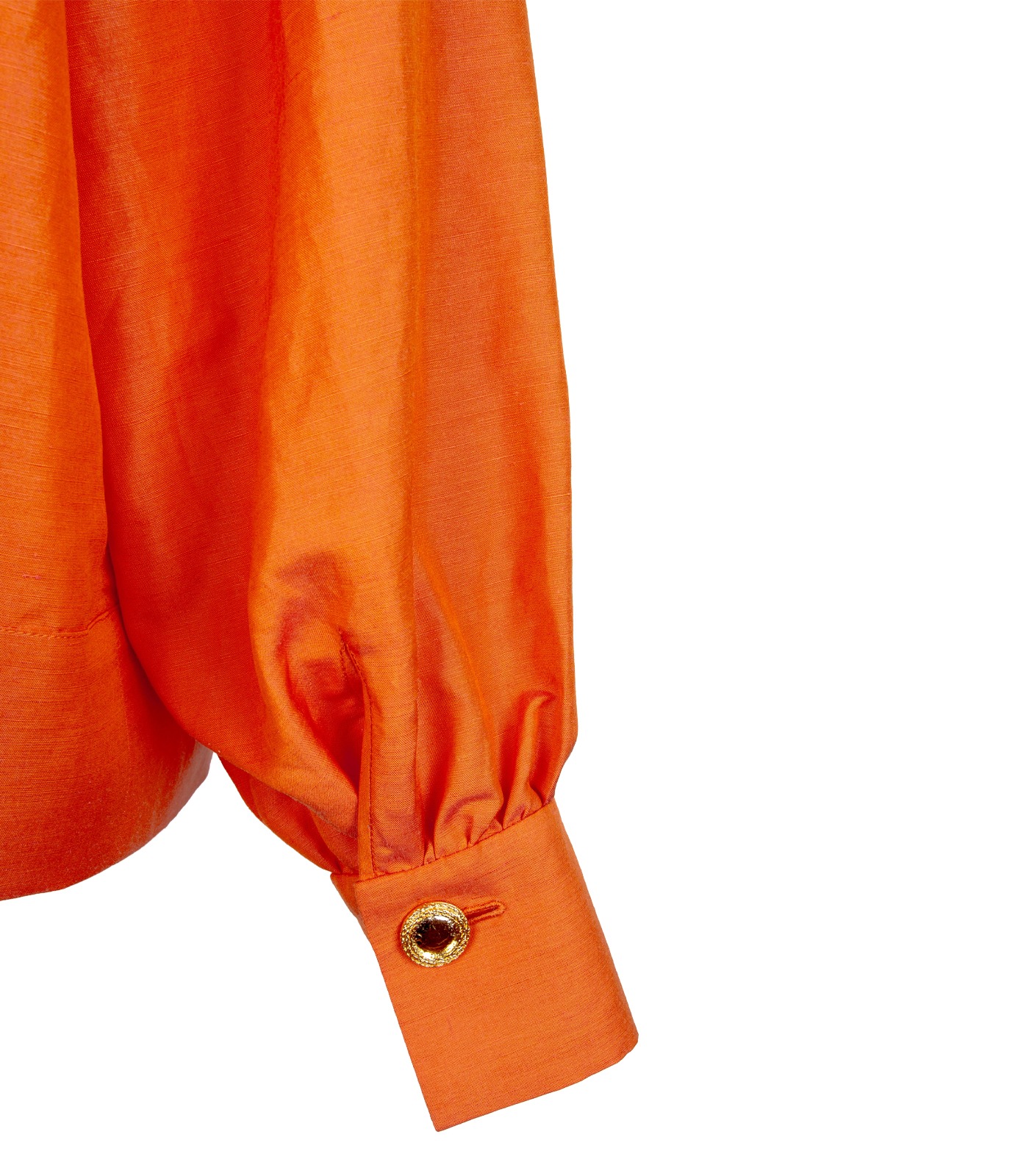 Linen & Silk Bow Blouse - Image 6