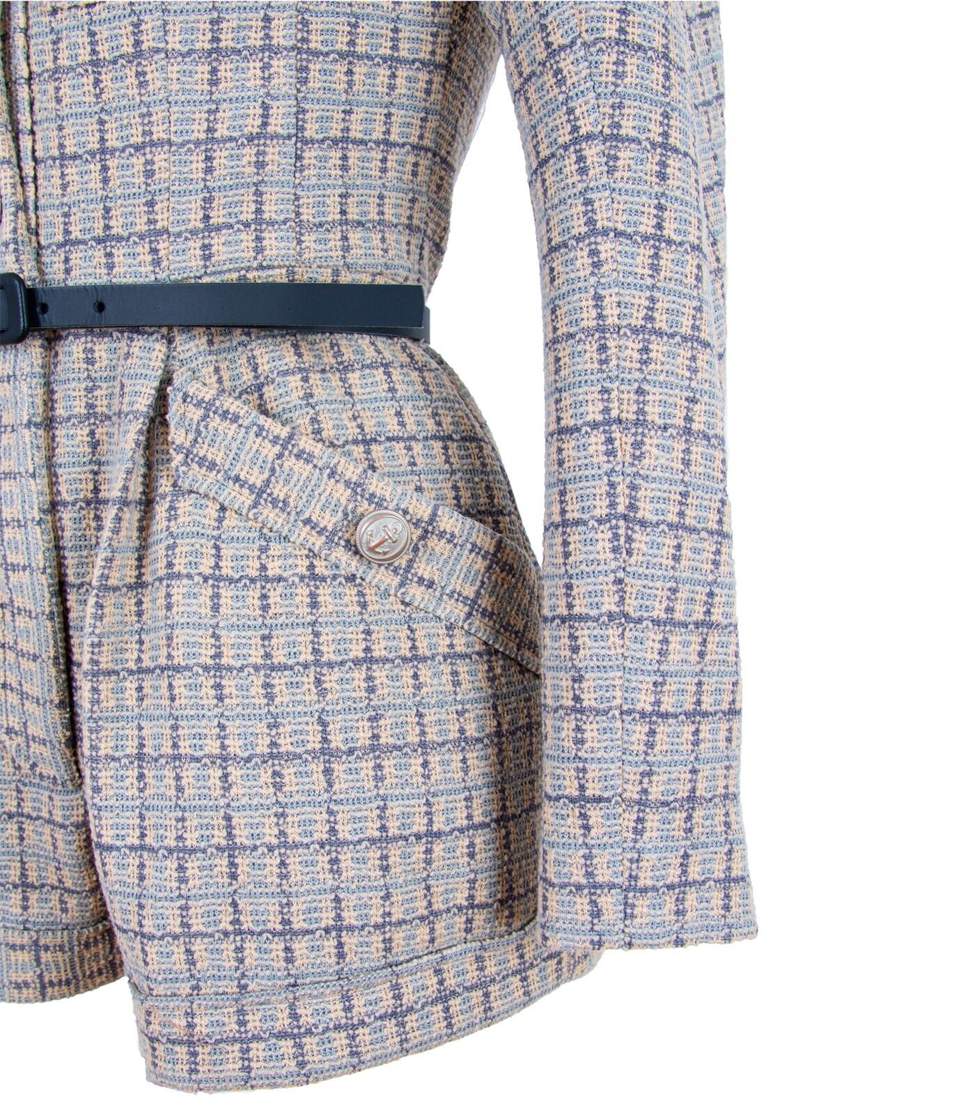 Bouclé Tweed Playsuit Jumpsuit - Image 5