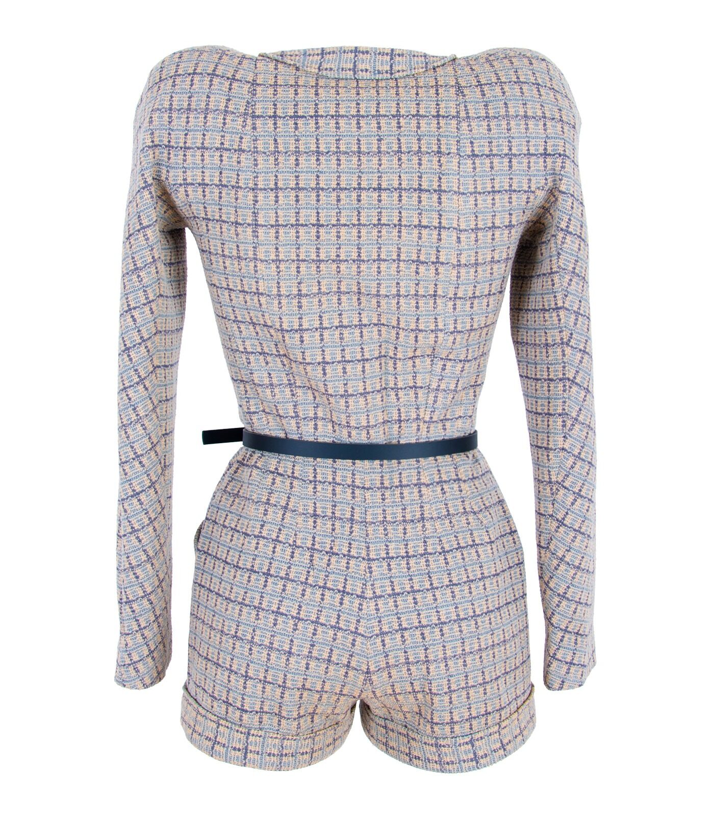 Bouclé Tweed Playsuit Jumpsuit - Image 6