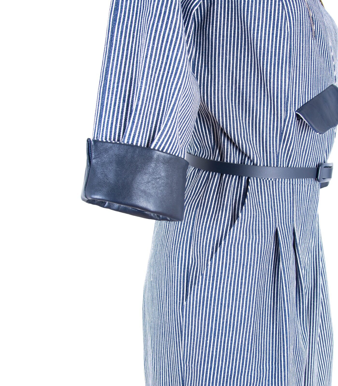 Cotton & Leather Loose Fit Jumpsuit - Image 6