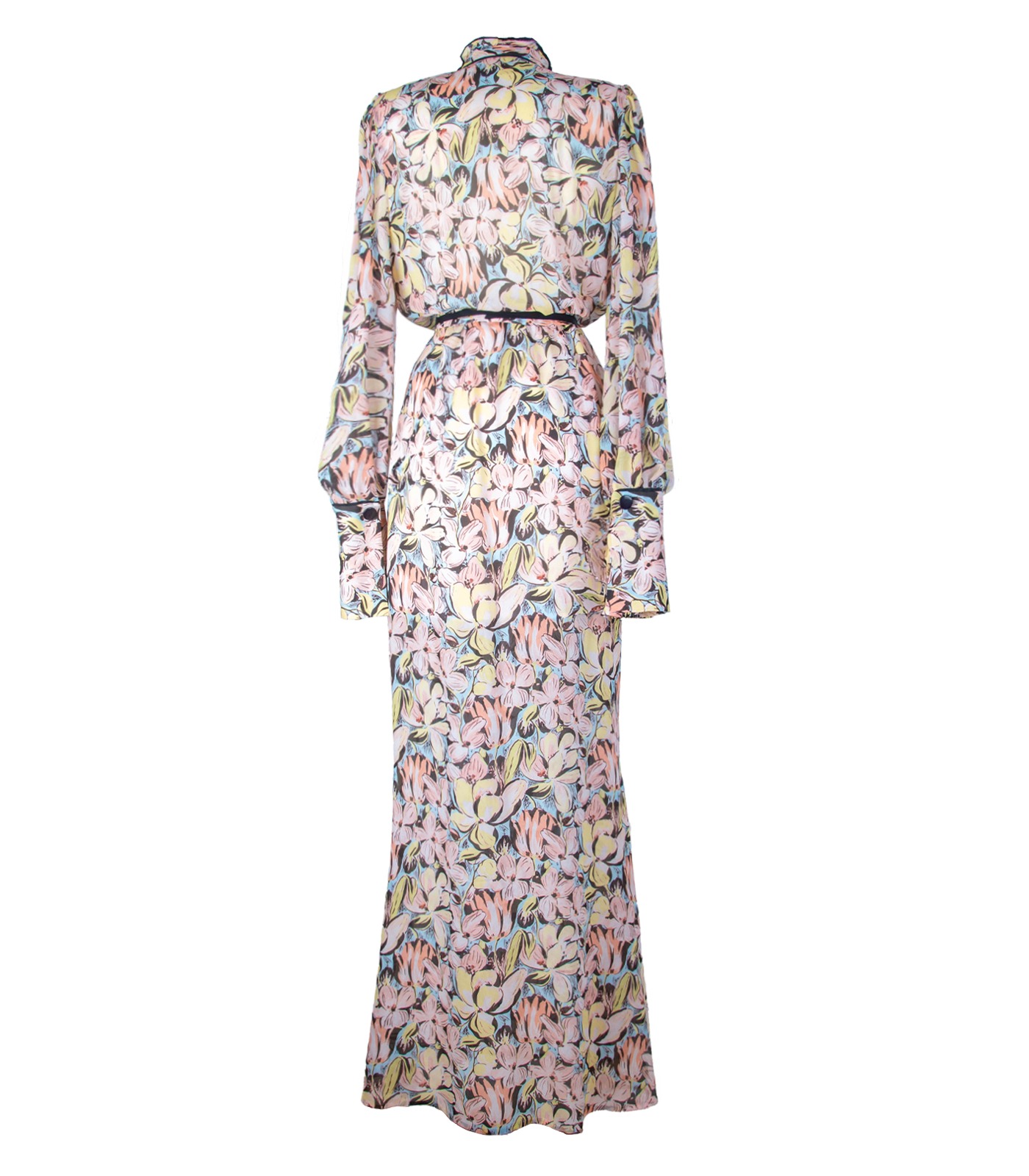 Long Floral Cocktail Dress - Image 7