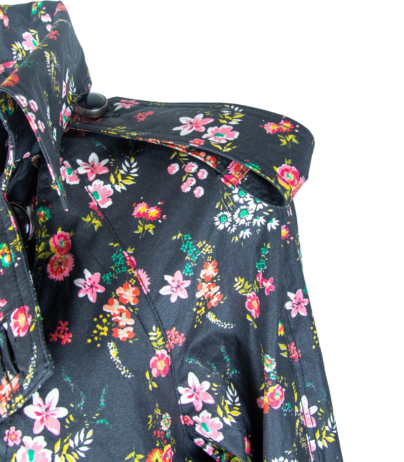 Coated Cotton Double-Breasted Trench Coat - Image 7