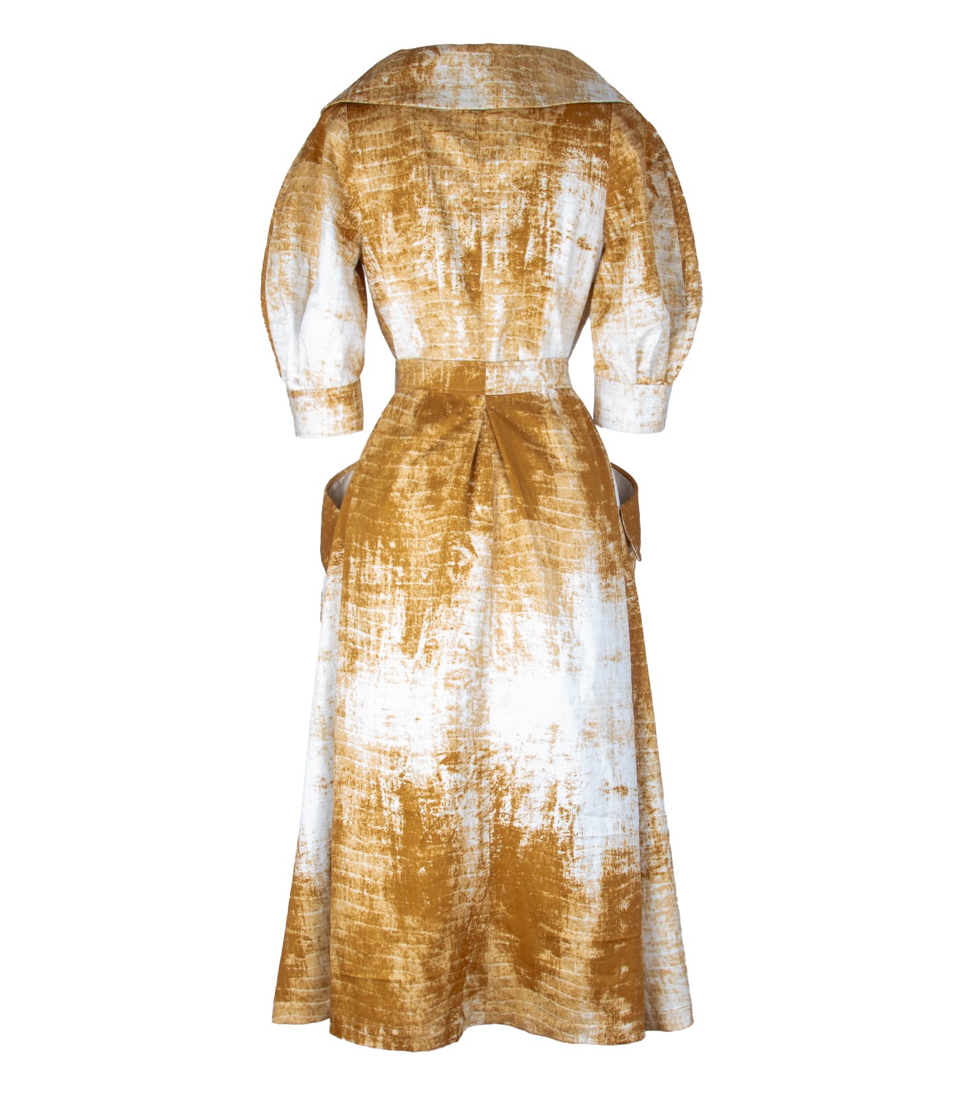 Gabardine Cotton Wrap Dress - Image 7