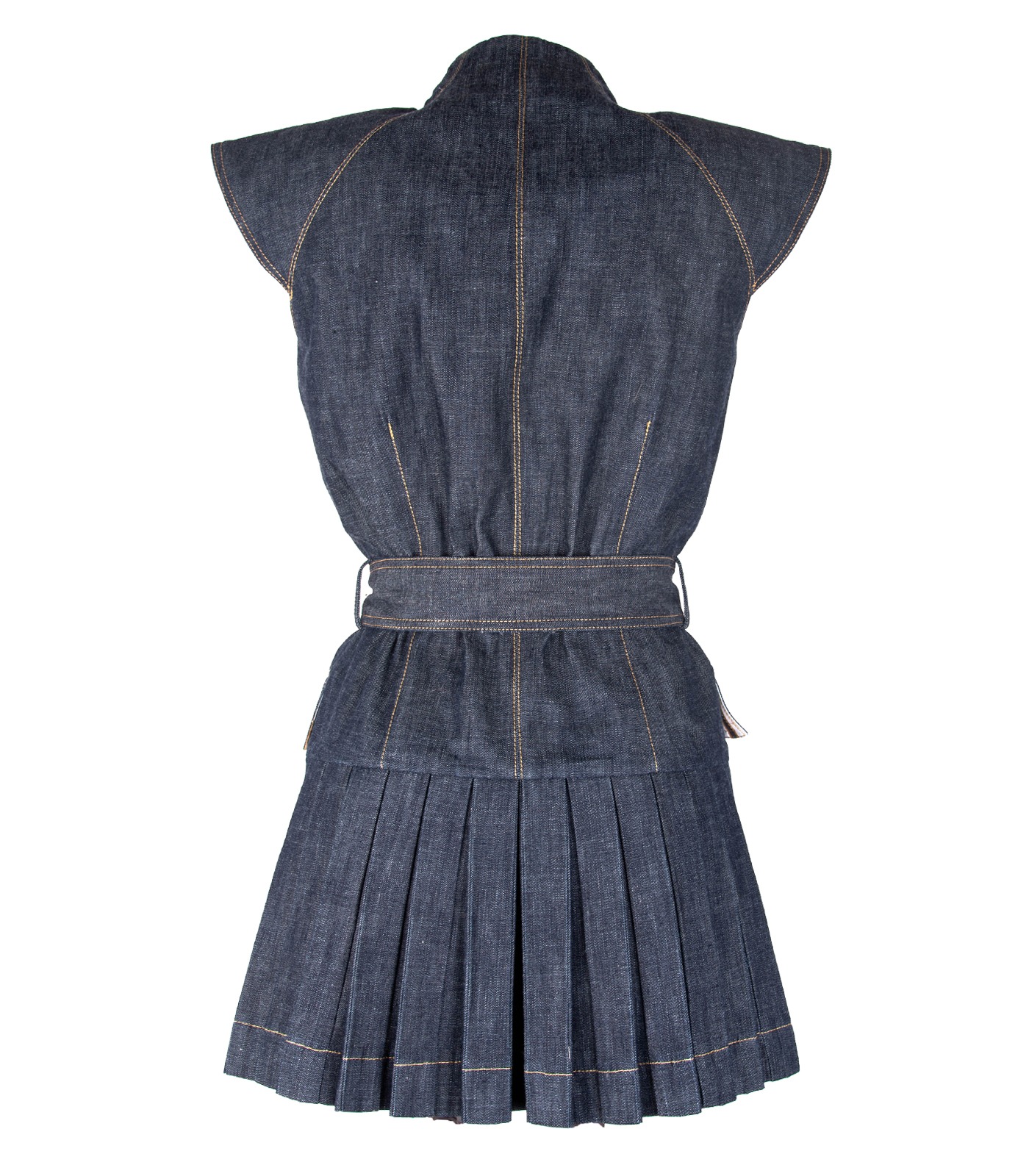 Denim Sleeveless Jacket Vest - Image 7