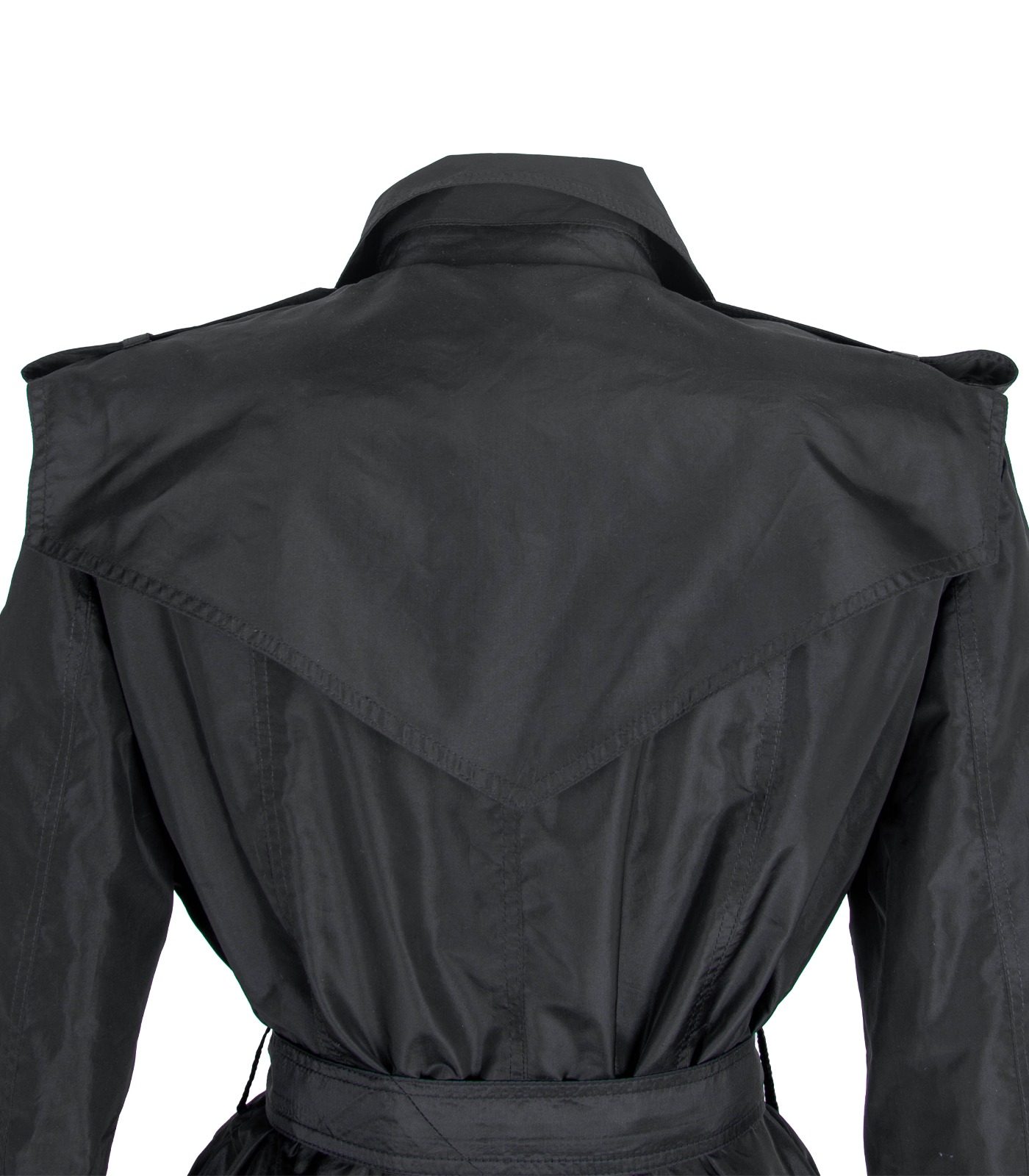 Silk Double-Breasted Trench Coat - Image 12