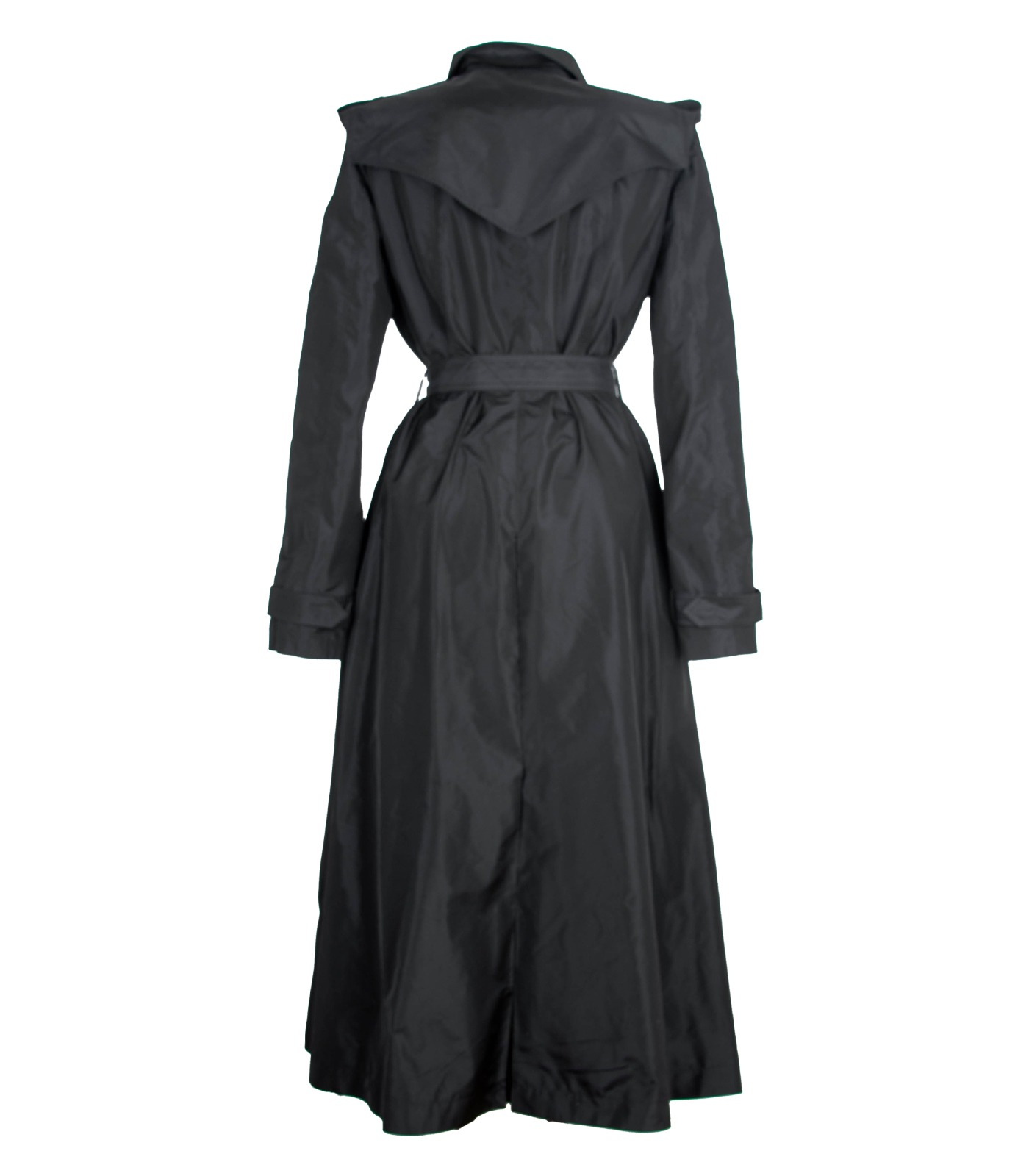 Silk Double-Breasted Trench Coat - Image 13