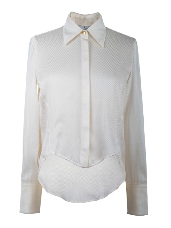 Asymmetrical Classic Silk Shirt