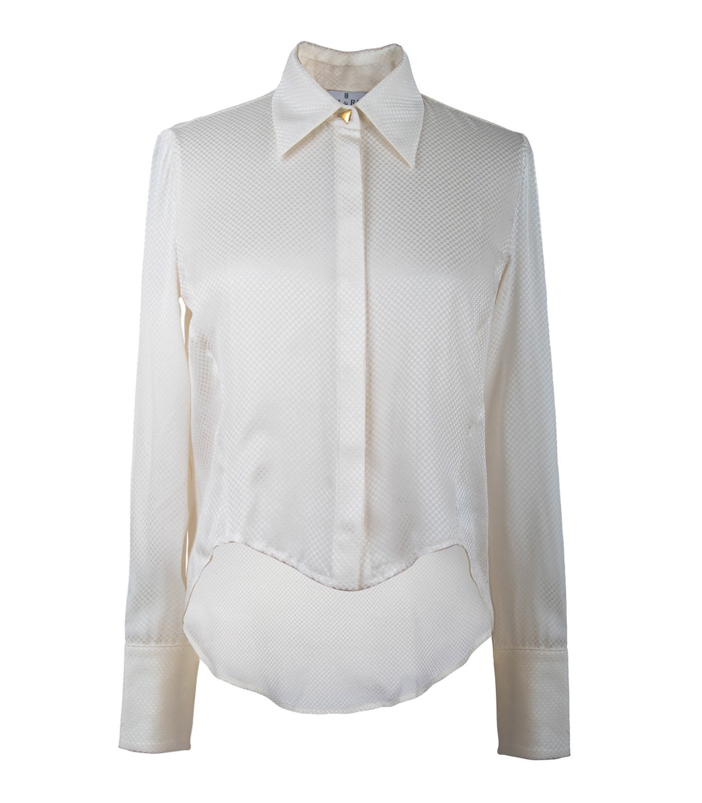 Asymmetrical Classic Silk Shirt