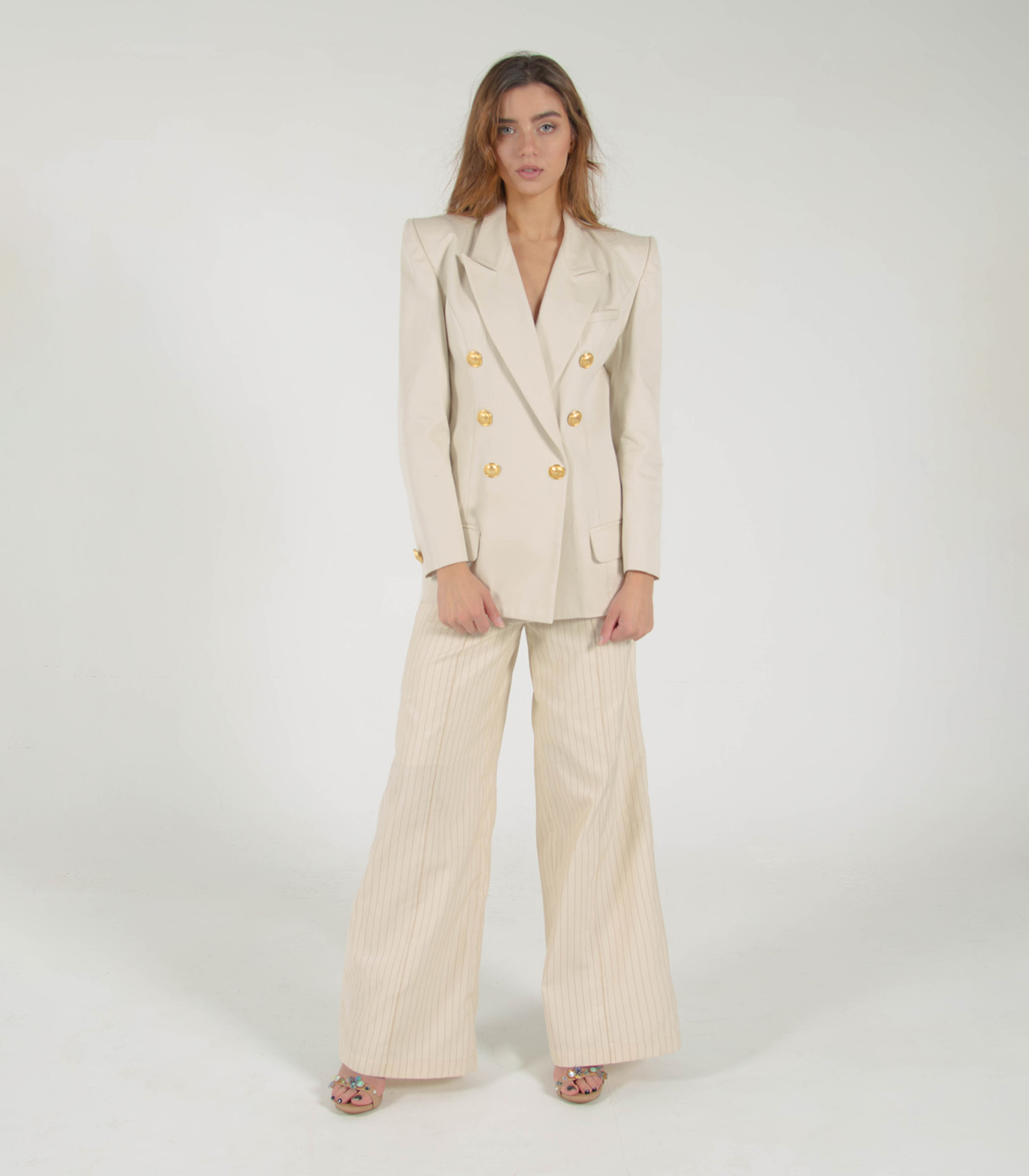 Cotton Double-Breasted Jacket - Image 3