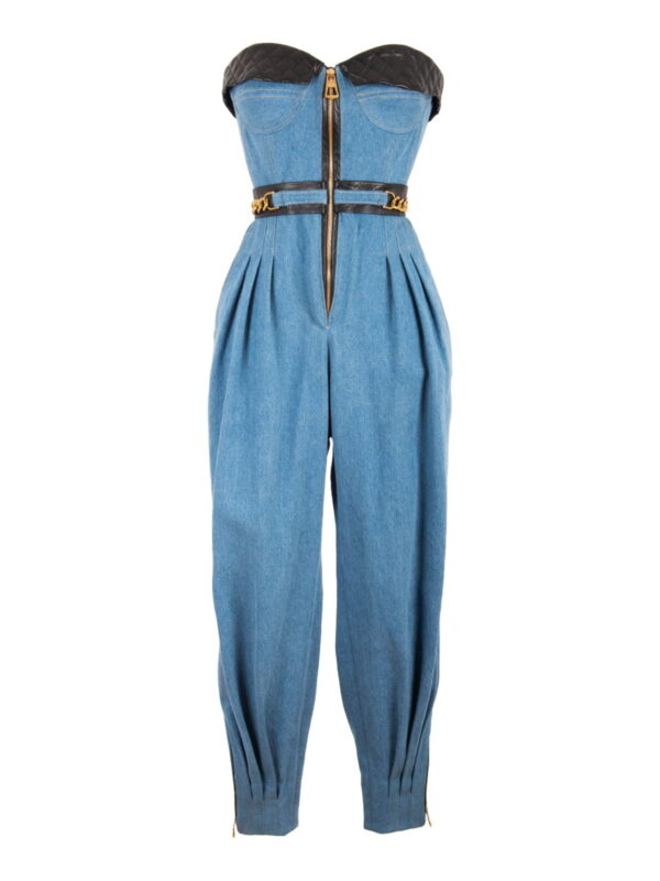 Women’s Denim Corset Loose Fit Jumpsuit