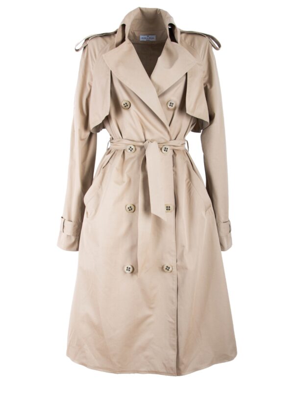 Cotton Double-Breasted Trench Coat
