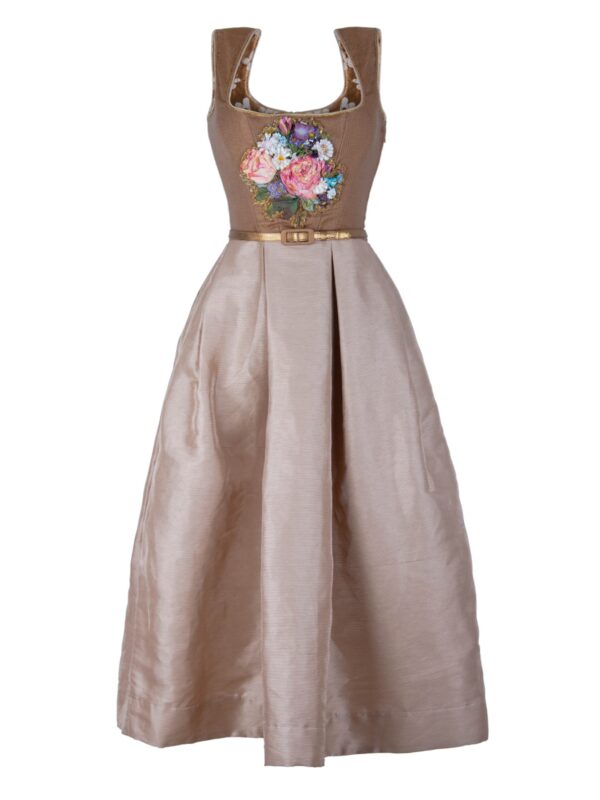 Corset Dress With Hand Embroidery