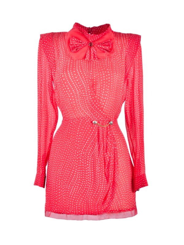 Draped Short Silk Dress
