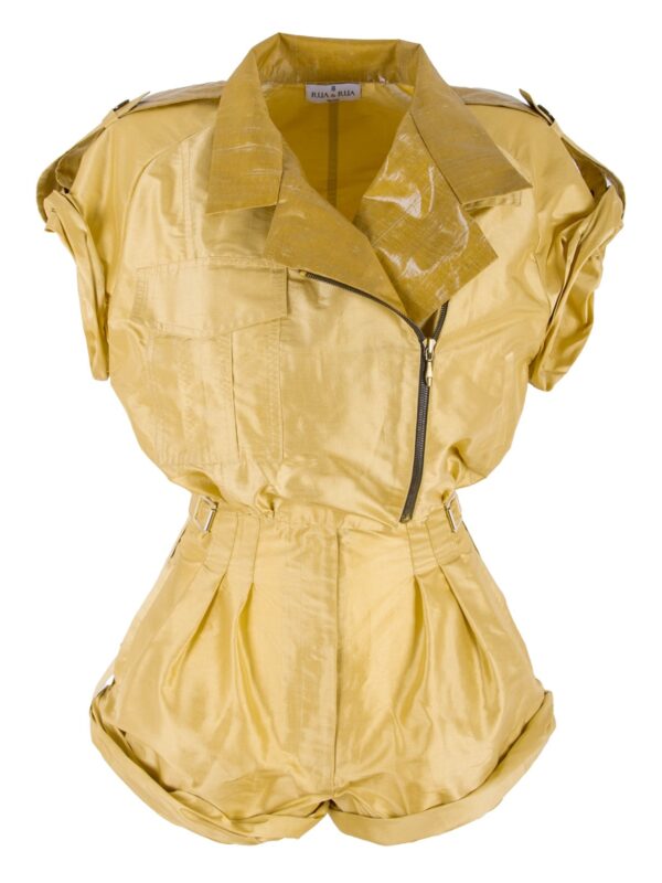 Taffeta Silk Loose Fit Playsuit Jumpsuit