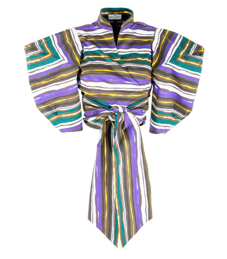 Cropped Wrap Shirt - Image 2