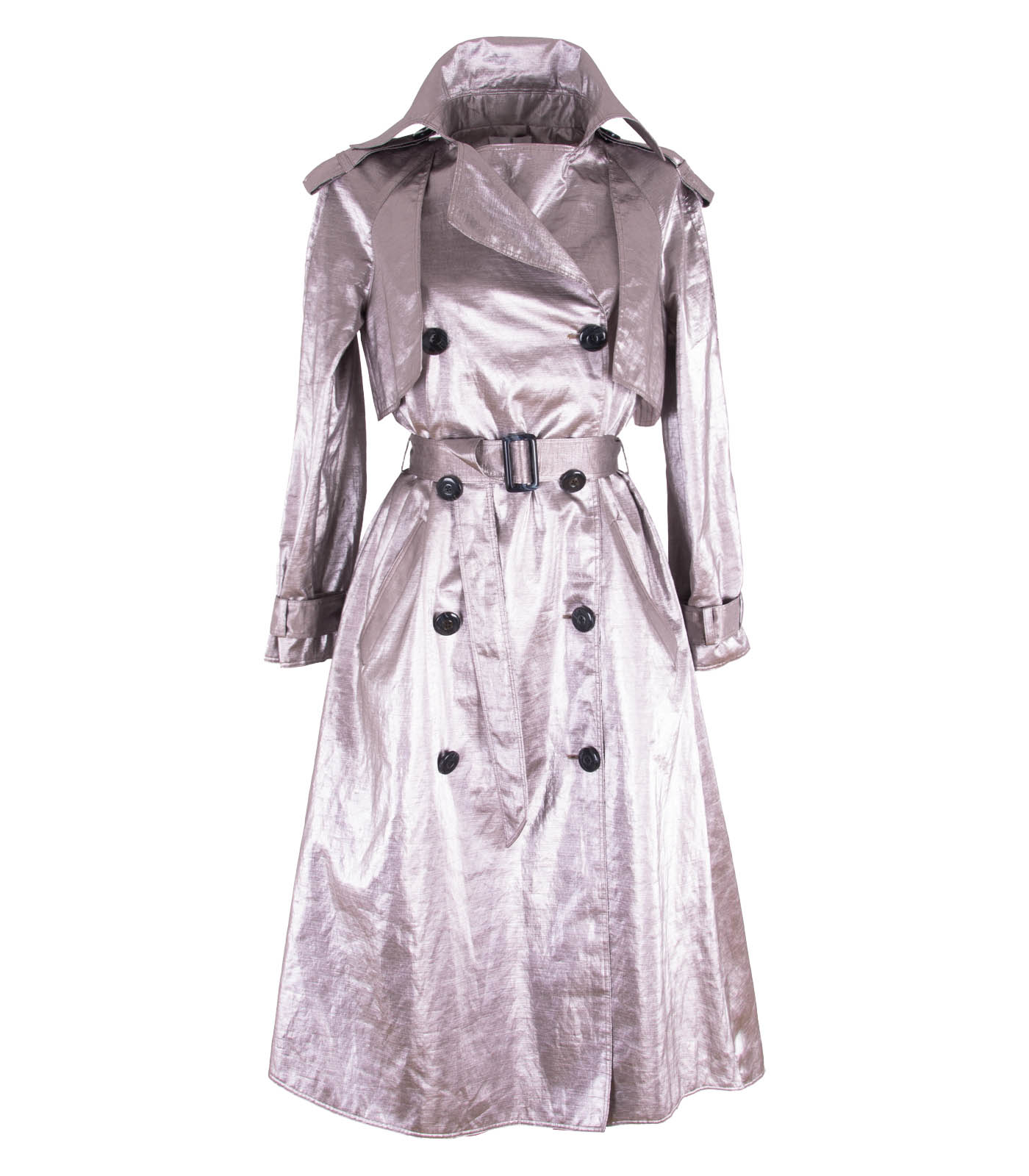Cotton Double-Breasted Trench Coat - Image 3