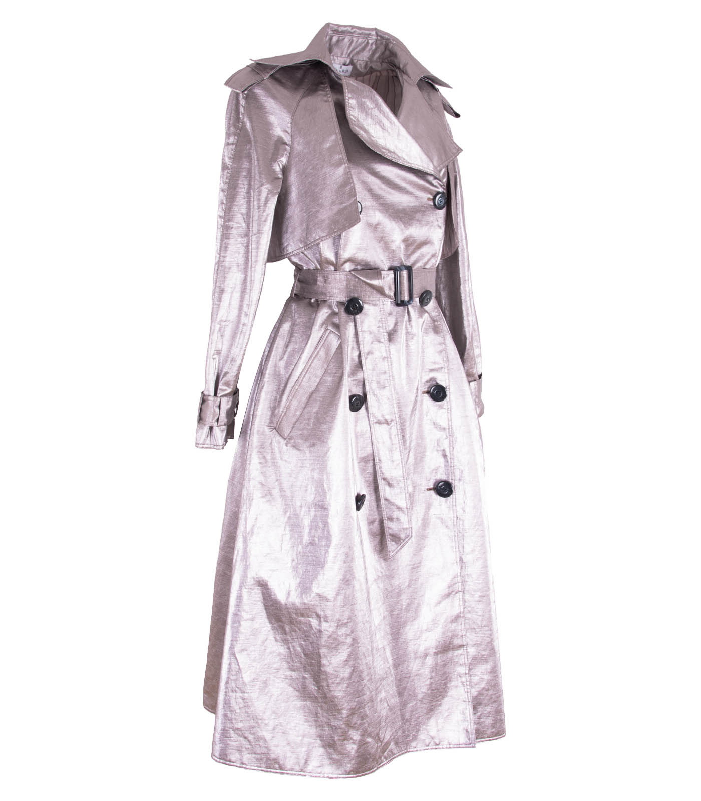 Cotton Double-Breasted Trench Coat - Image 9