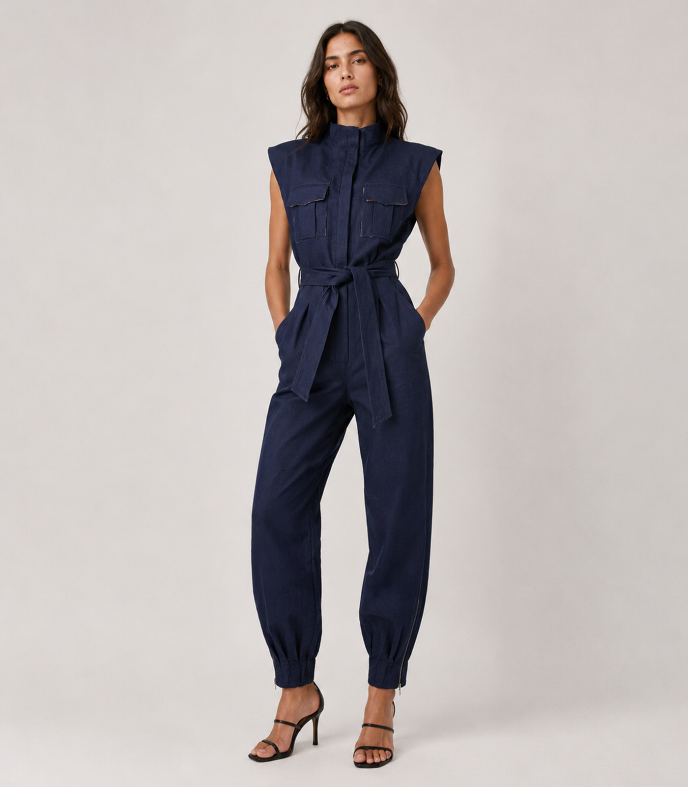 Cotton Loose Fit Jumpsuit - Image 2