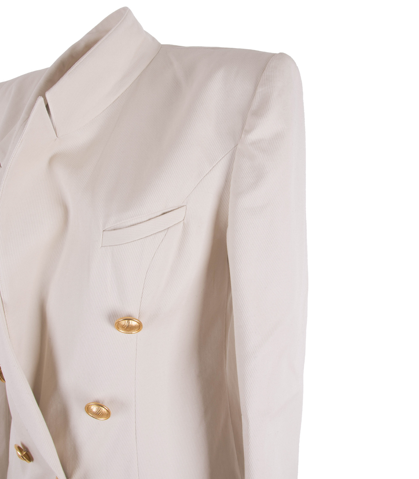 Cotton Double-Breasted Jacket - Image 4