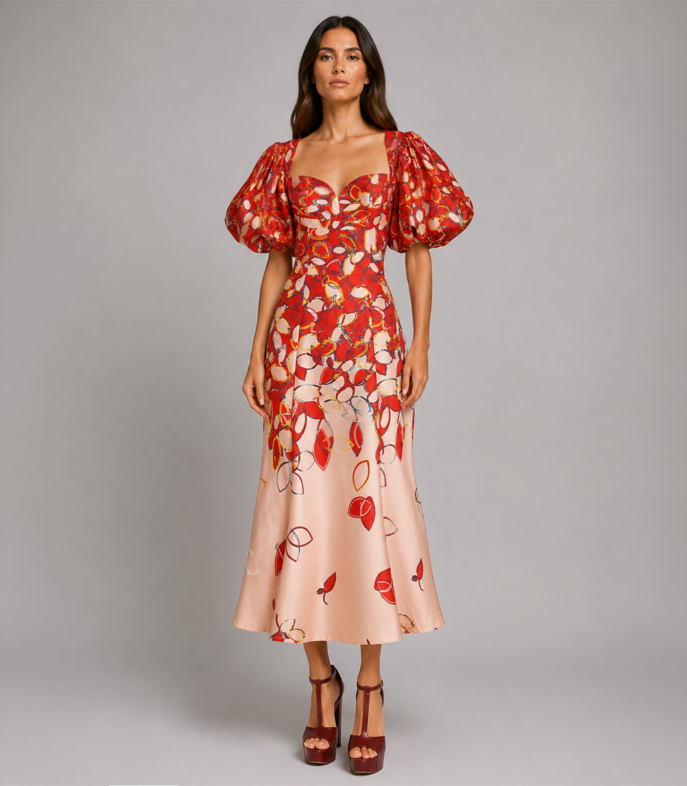 Bustier Cocktail Midi Dress - Image 2