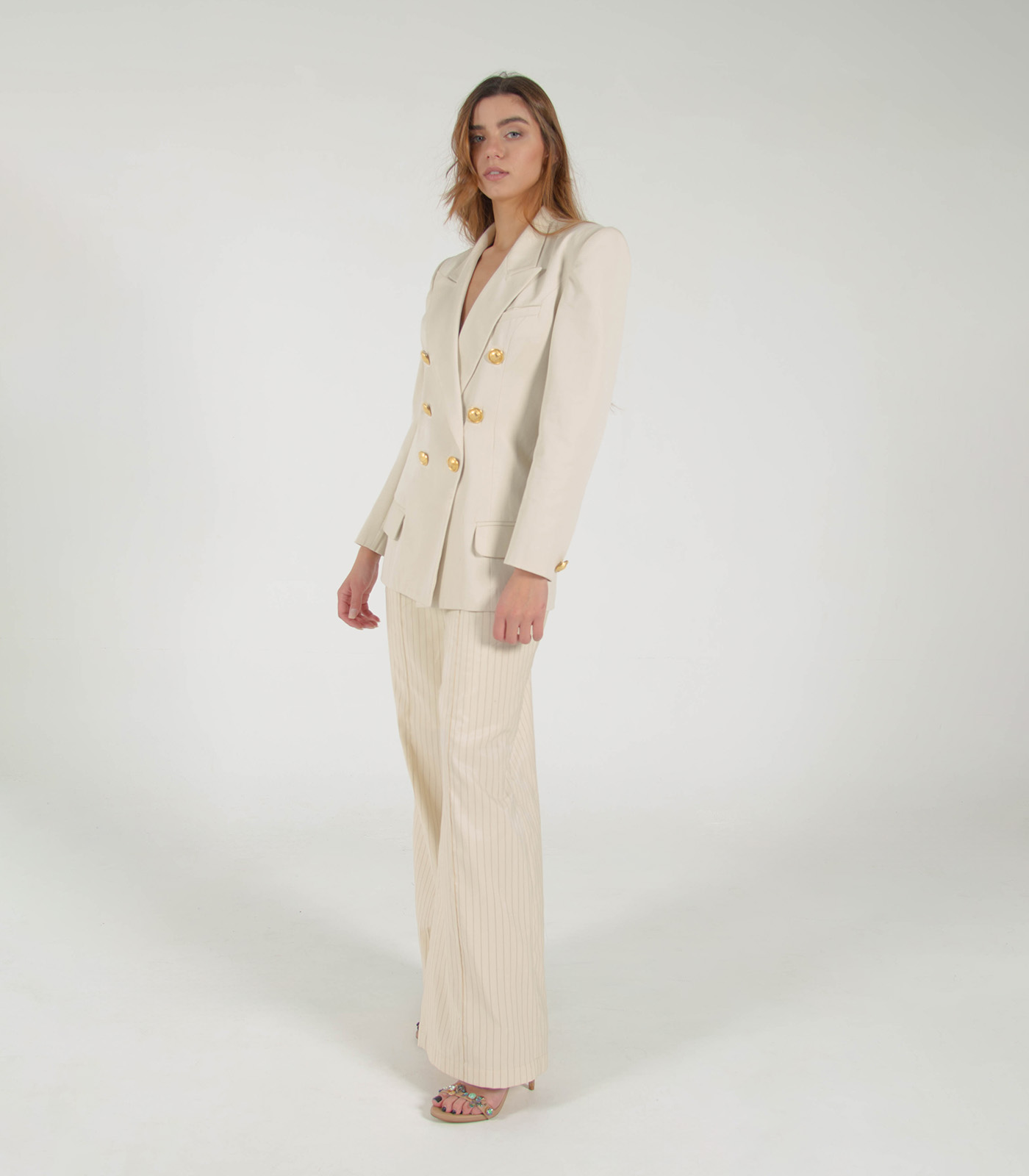 Cotton Double-Breasted Jacket - Image 7
