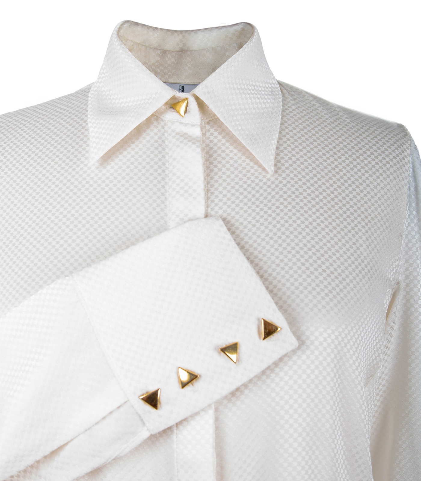 Asymmetrical Classic Silk Shirt - Image 2