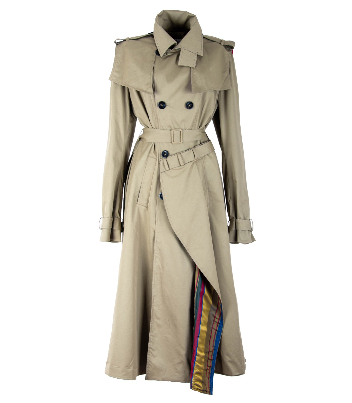 Women’s Cotton Double-Breasted Trench Coat - Image 2