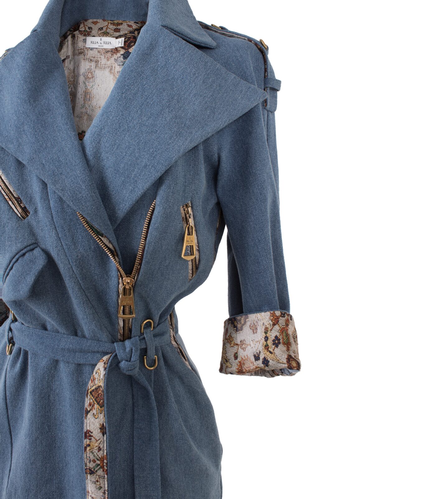 Denim Casual Pencil Dress - Image 3