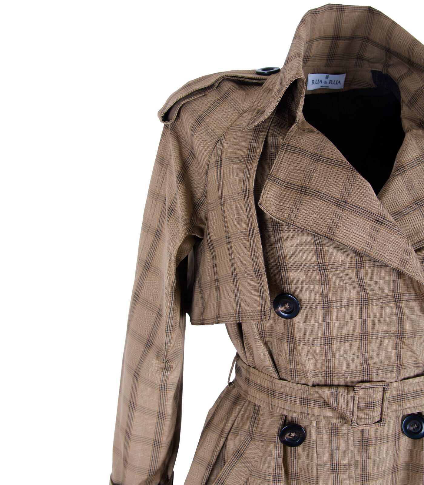 Silk Double-Breasted Trench Coat - Image 2