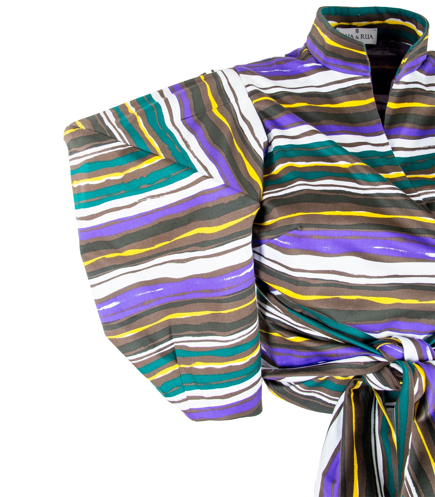 Cropped Wrap Shirt - Image 3