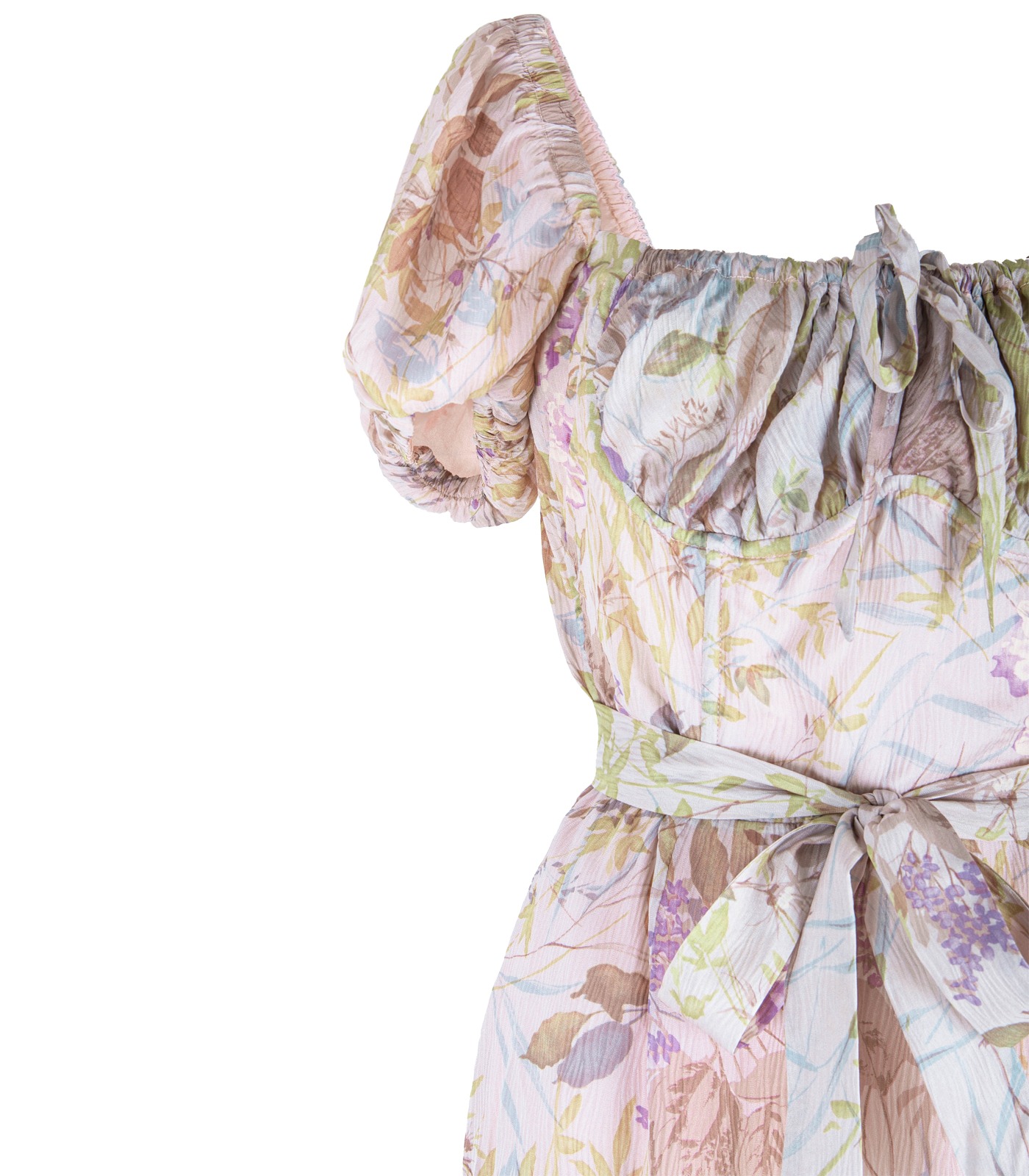 Romantic Bustier Silk Dress - Image 3