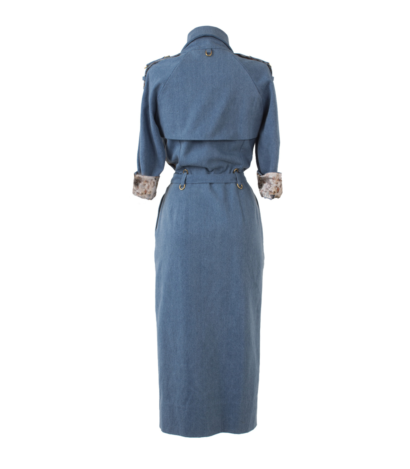 Denim Casual Pencil Dress - Image 4