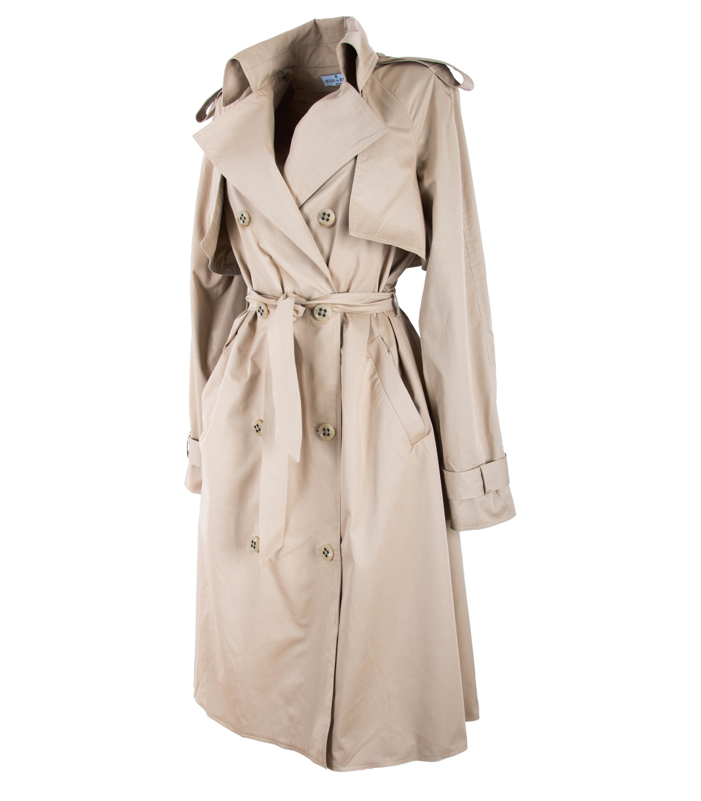 Cotton Double-Breasted Trench Coat - Image 4