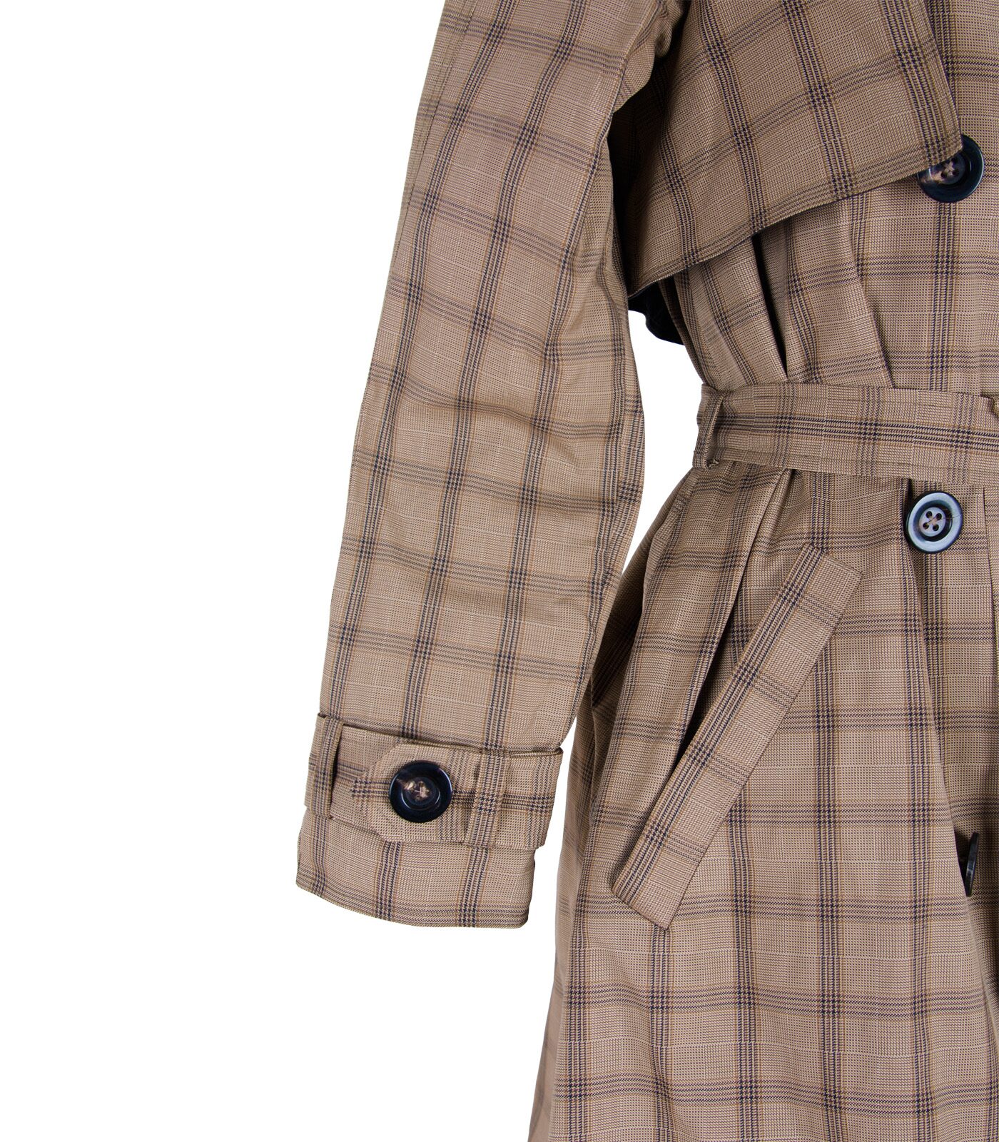 Silk Double-Breasted Trench Coat - Image 4