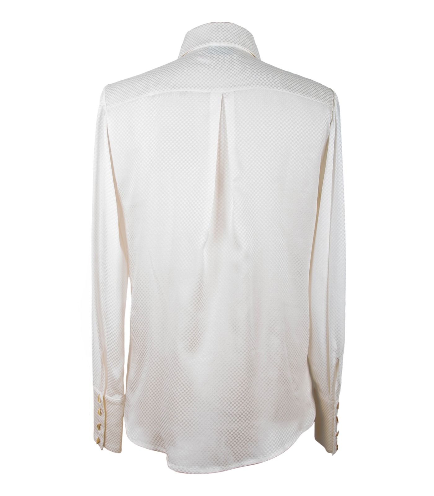 Asymmetrical Classic Silk Shirt - Image 4